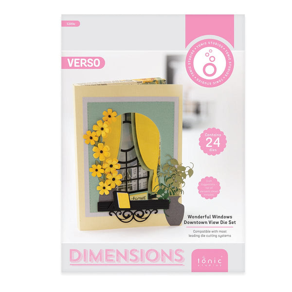 Tonic Studios Die Cutting Wonderful Windows Downtown View Die Set - 5389e