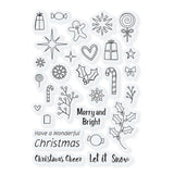 Load image into Gallery viewer, Tonic Studios Shaker Creator Christmas Confetti Sentiments Stamp Set (A6) - 4920E